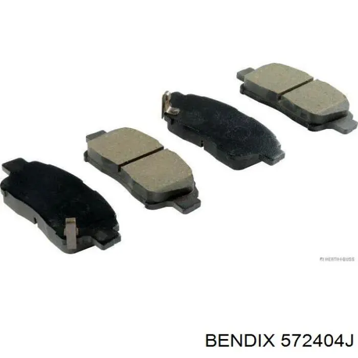 Передние тормозные колодки 572404J Jurid/Bendix