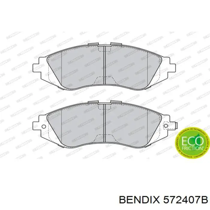 Передние тормозные колодки 572407B Jurid/Bendix