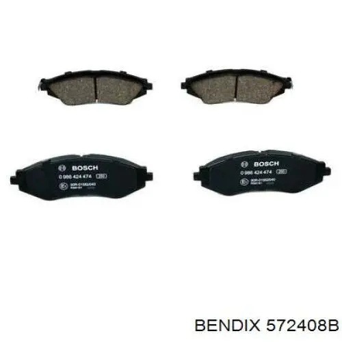 572408B Jurid/Bendix Колодки передние