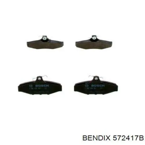572417B Jurid/Bendix Колодки тормозные дисковые комплект