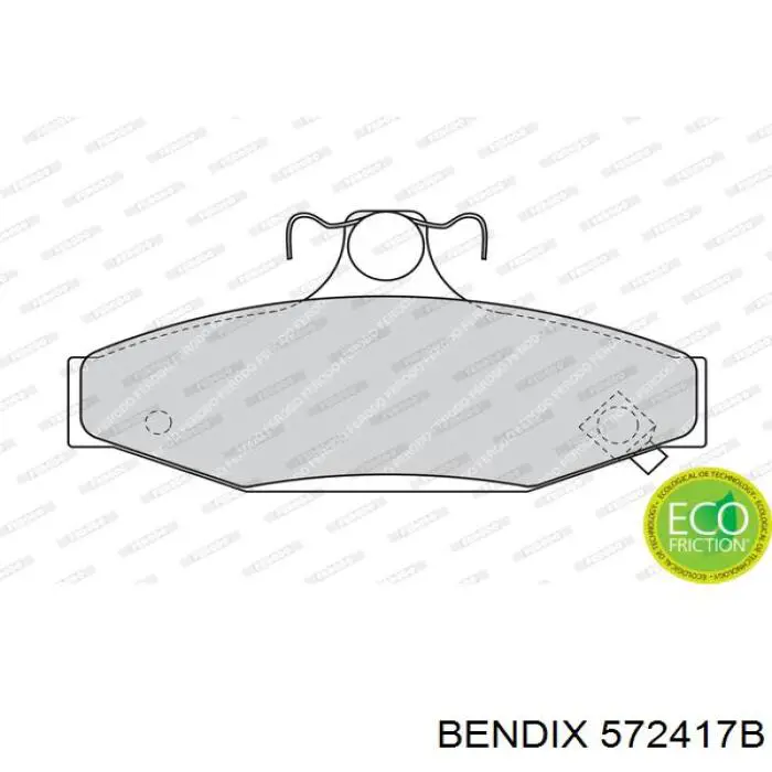 Колодки дисковые  Jurid/Bendix 572417B цена, от 20.27 USD