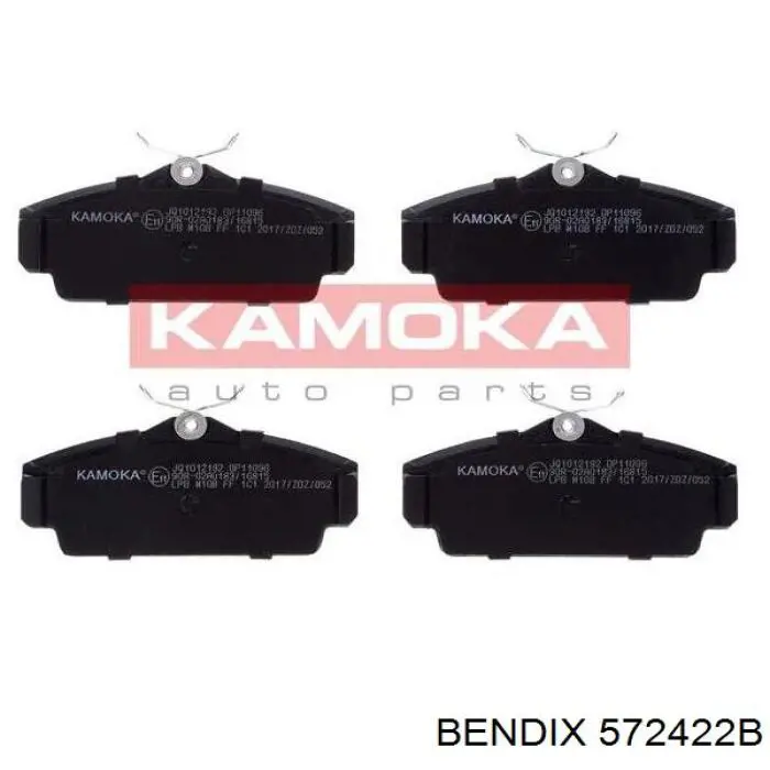 Передние тормозные колодки 572422B Jurid/Bendix