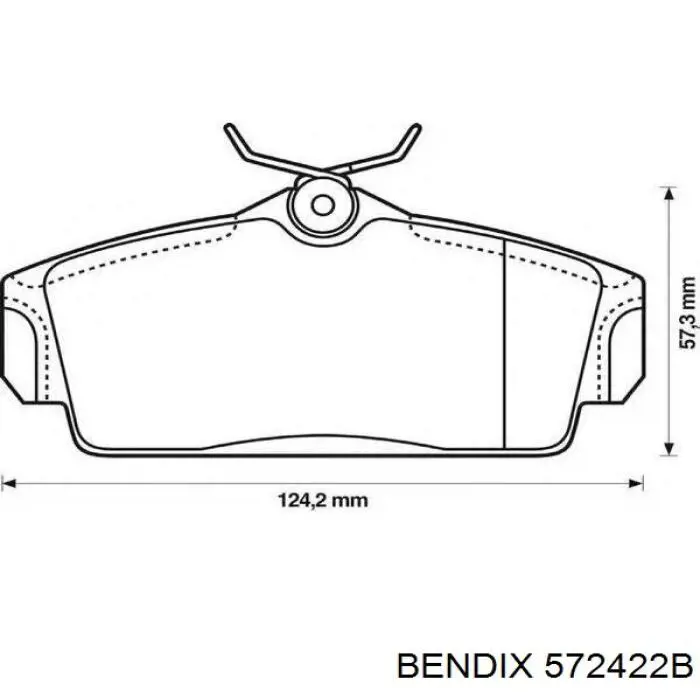 572422B Jurid/Bendix Колодки передние
