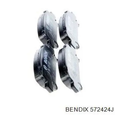572424J Jurid/Bendix Колодки тормозные дисковые комплект