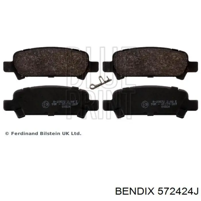 Задние тормозные колодки 572424J Jurid/Bendix