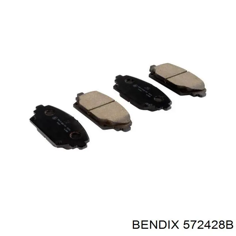 Передние тормозные колодки 572428B Jurid/Bendix