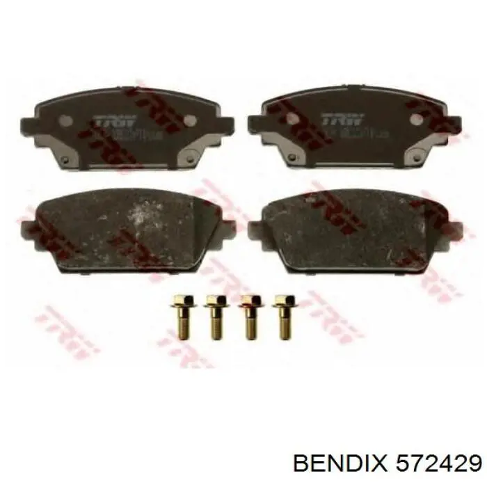 572429 Jurid/Bendix Колодки передние