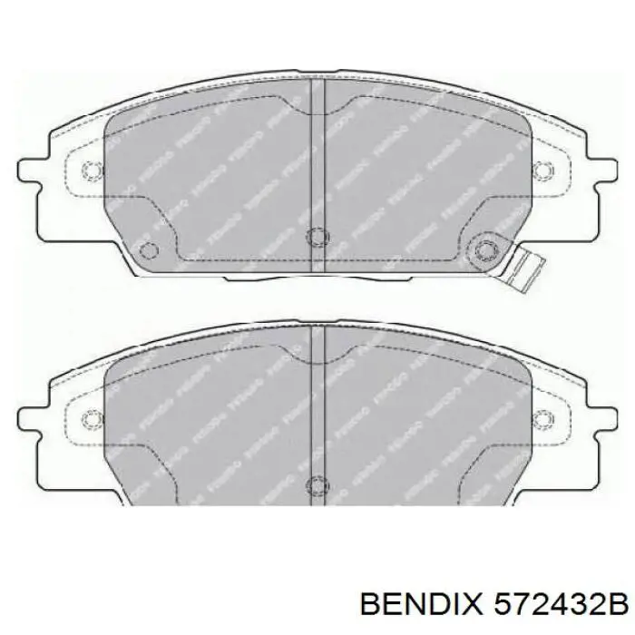 Купить 572432B Jurid/Bendix Колодки тормозные