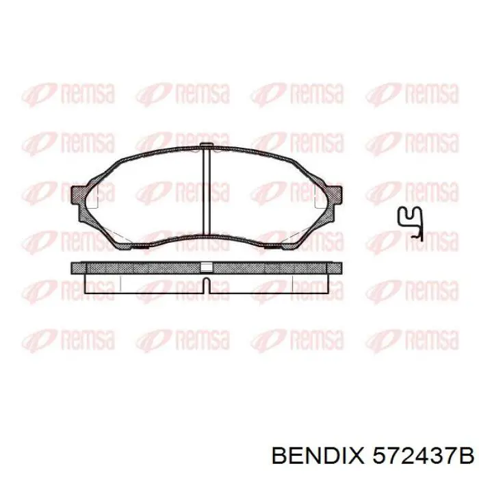 572437B Jurid/Bendix Колодки передние