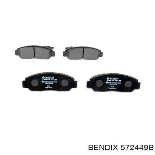 Купить 572449B Jurid/Bendix Колодки тормозные