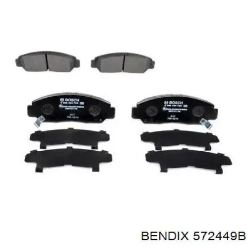 572449B Jurid/Bendix Колодки передние