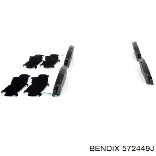 Тормозные колодки Jurid/Bendix 572449J