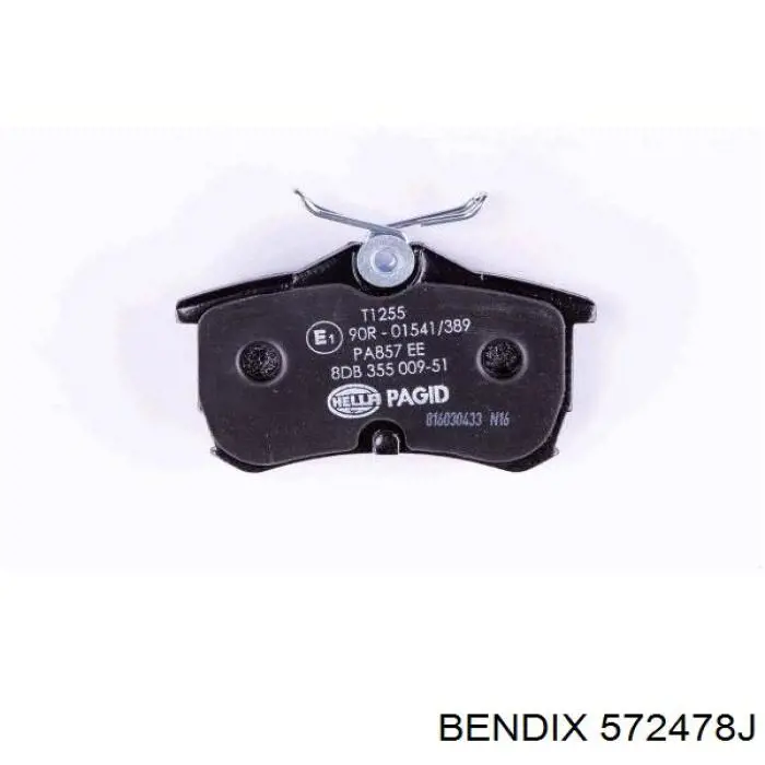 Купить 572478J Jurid/Bendix Колодки тормозные задние, дисковые