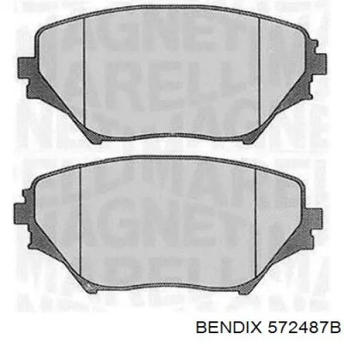 572487B Jurid/Bendix Колодки передние
