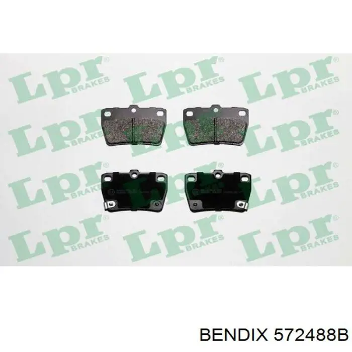Купить 572488B Jurid/Bendix Колодки тормозные задние, дисковые