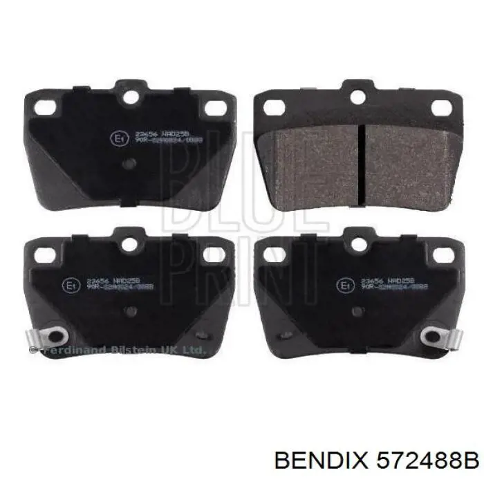572488B Jurid/Bendix Колодки тормозные дисковые комплект