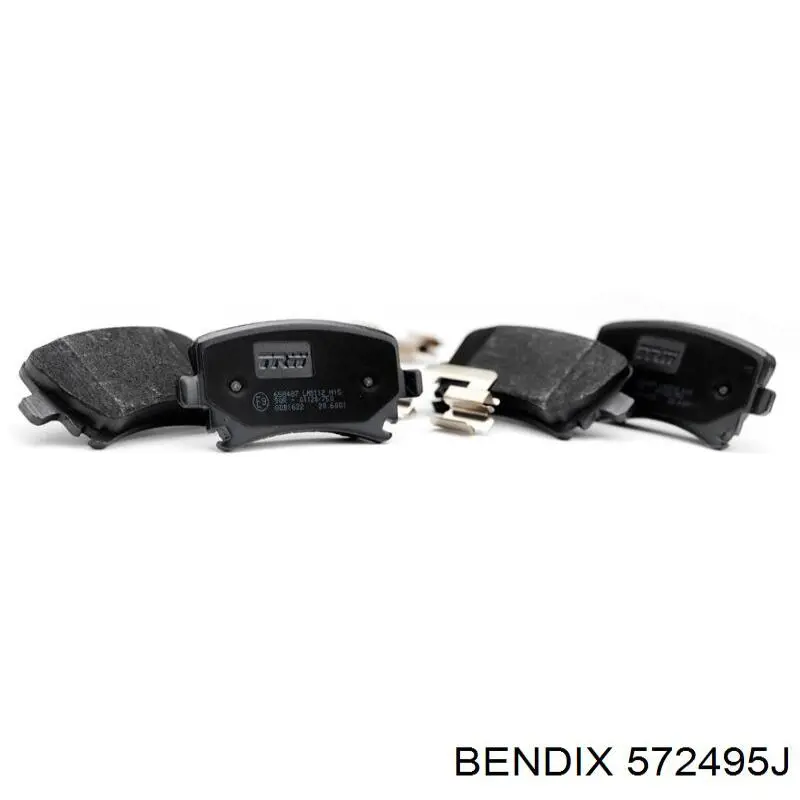Передние тормозные колодки 572495J Jurid/Bendix