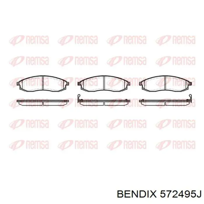 Купить 572495J Jurid/Bendix Колодки тормозные