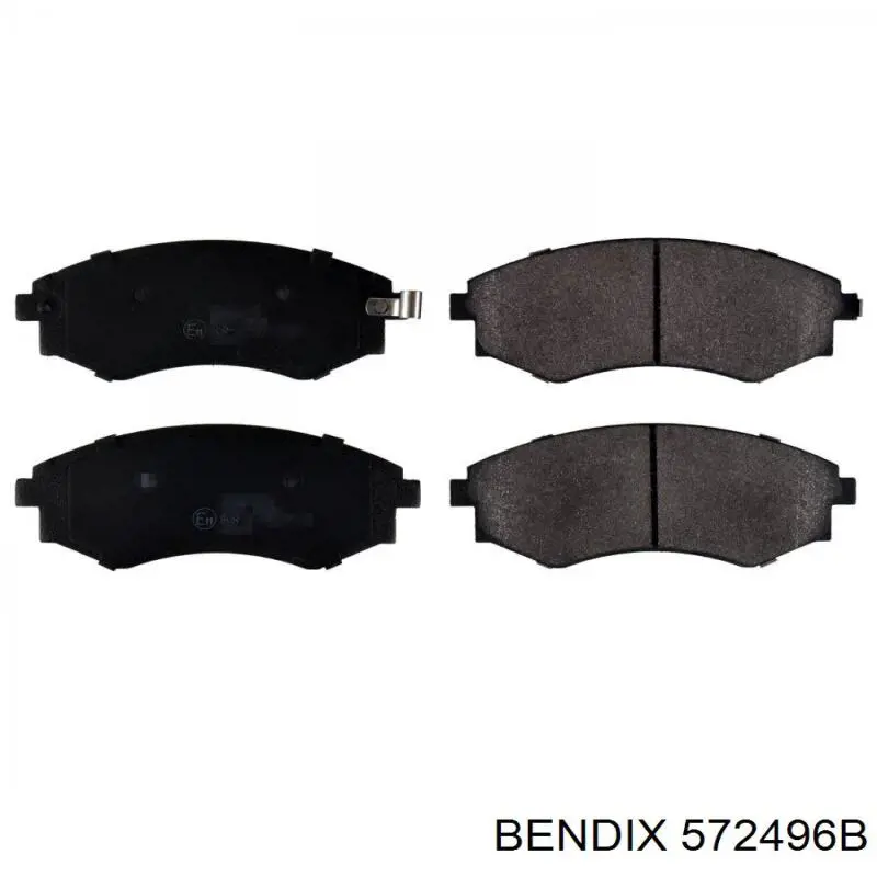 572496B Jurid/Bendix колодки тормозные передние дисковые