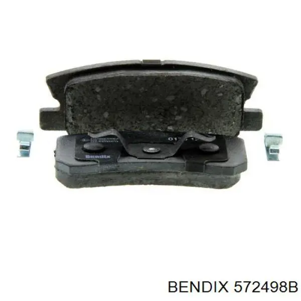 572498B Jurid/Bendix колодки тормозные задние дисковые