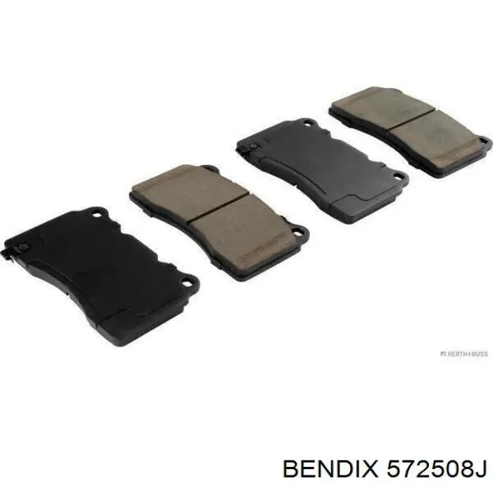 Передние тормозные колодки 572508J Jurid/Bendix