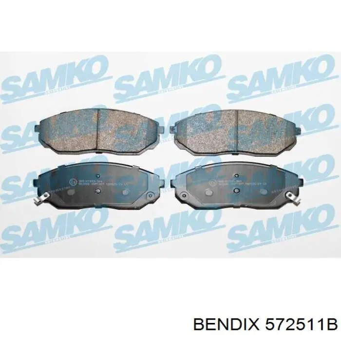 572511B Jurid/Bendix Колодки передние