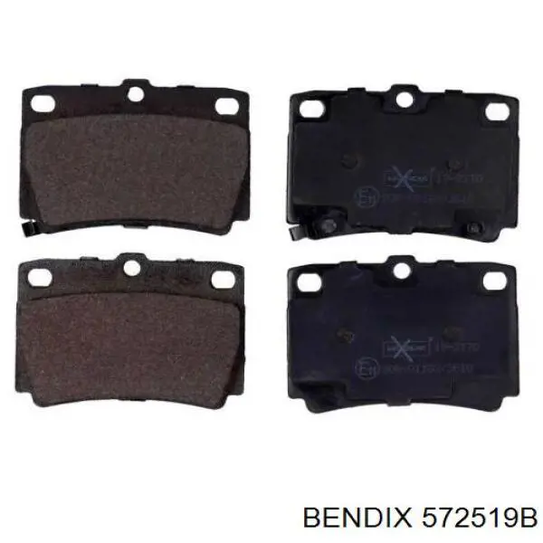 572519B Jurid/Bendix Колодки тормозные дисковые комплект