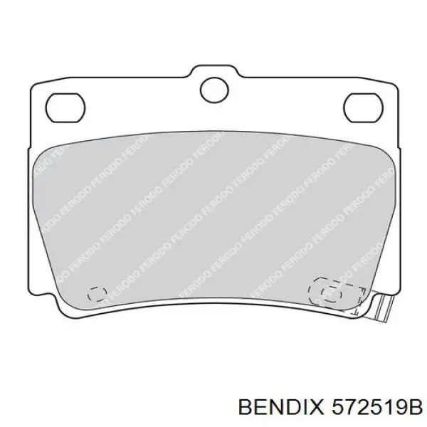 Колодки дисковые  Jurid/Bendix 572519B цена, от 20.77 USD