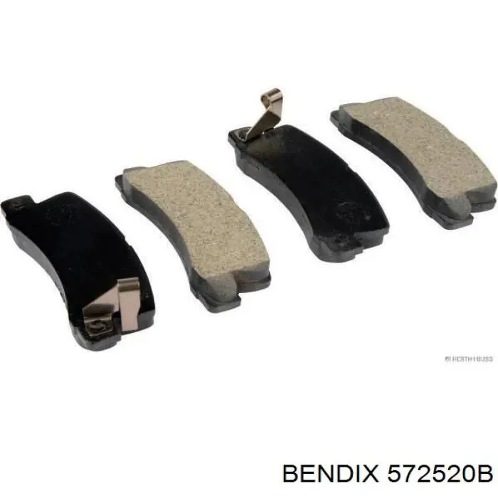 572520B Jurid/Bendix Колодки тормозные дисковые комплект