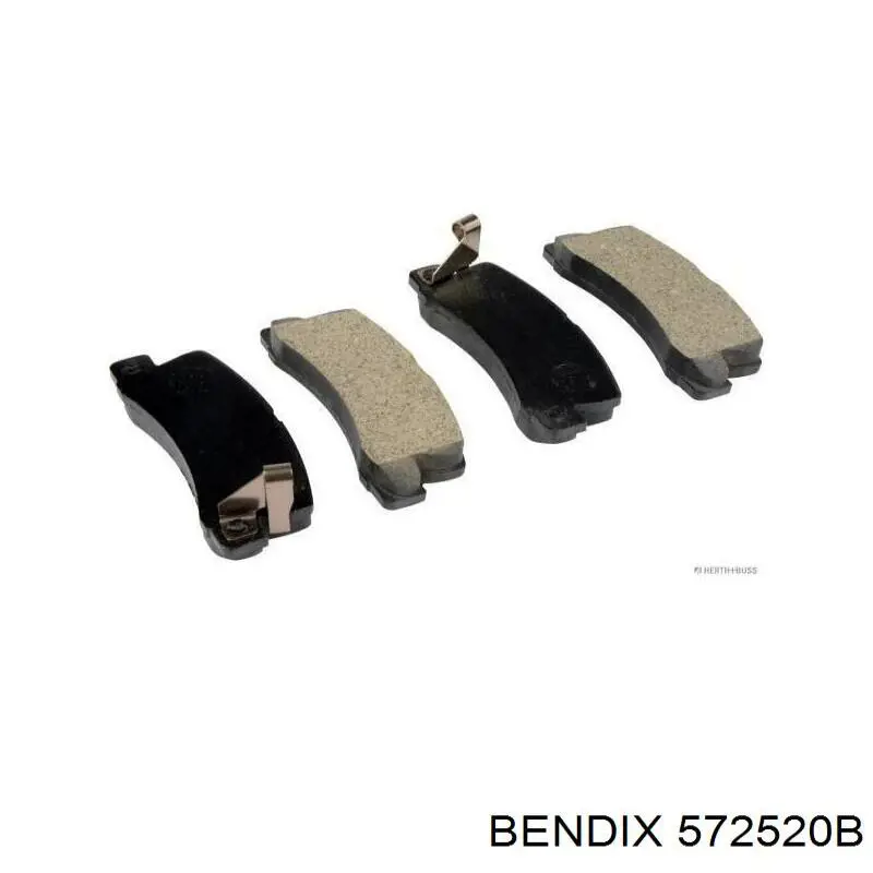 Задние дисковые колодки Jurid/Bendix 572520B