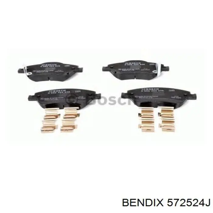 Купить 572524J Jurid/Bendix Колодки тормозные