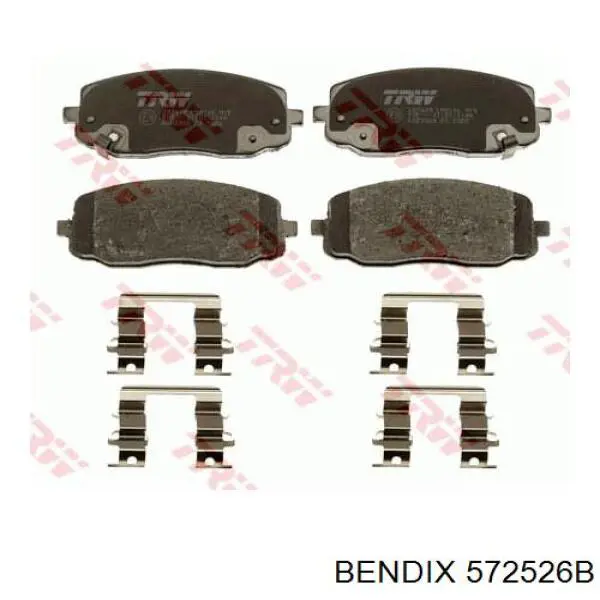 572526B Jurid/Bendix Колодки передние