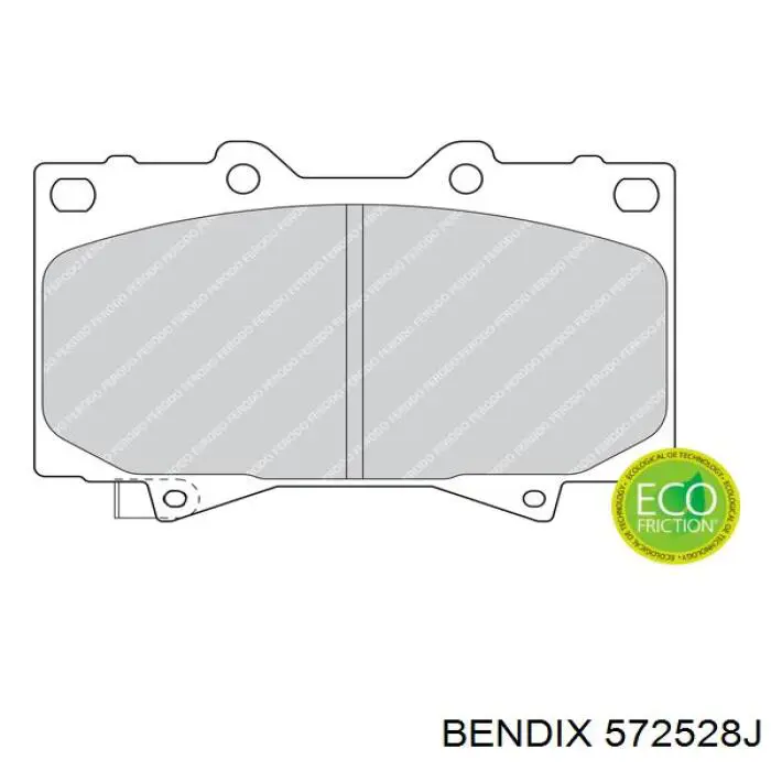 572528J Jurid/Bendix Колодки передние