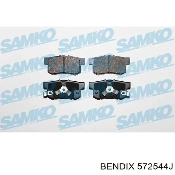 Купить 572544J Jurid/Bendix Колодки тормозные задние, дисковые