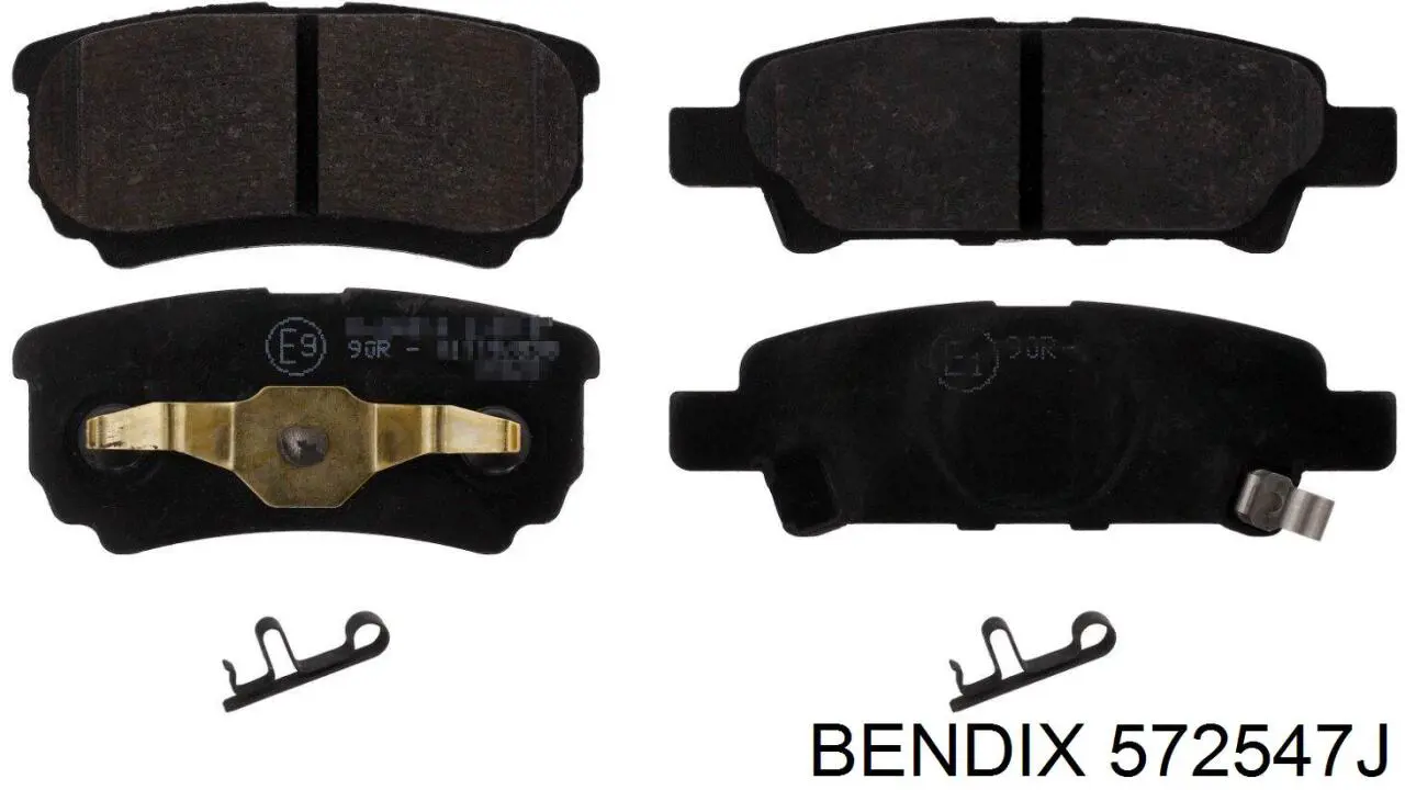 Задние дисковые колодки Jurid/Bendix 572547J