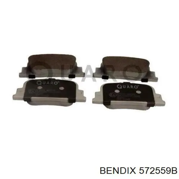 572559B Jurid/Bendix колодки тормозные задние дисковые