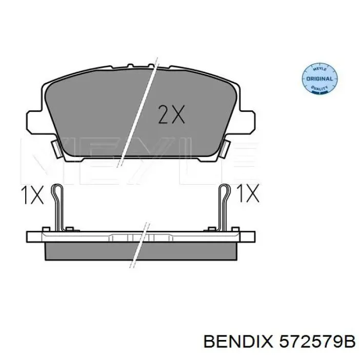 Купить 572579B Jurid/Bendix Колодки тормозные
