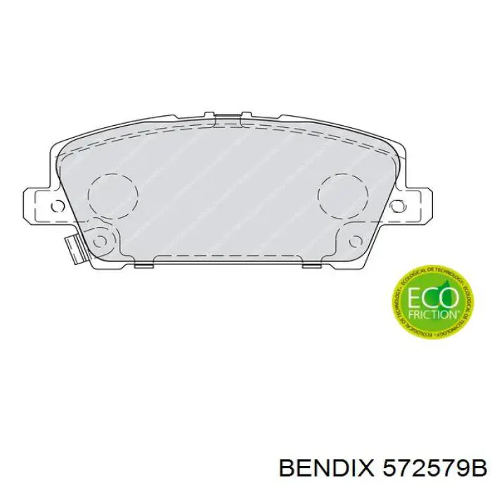 Тормозные колодки Jurid/Bendix 572579B