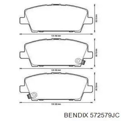 572579JC Jurid/Bendix Колодки передние