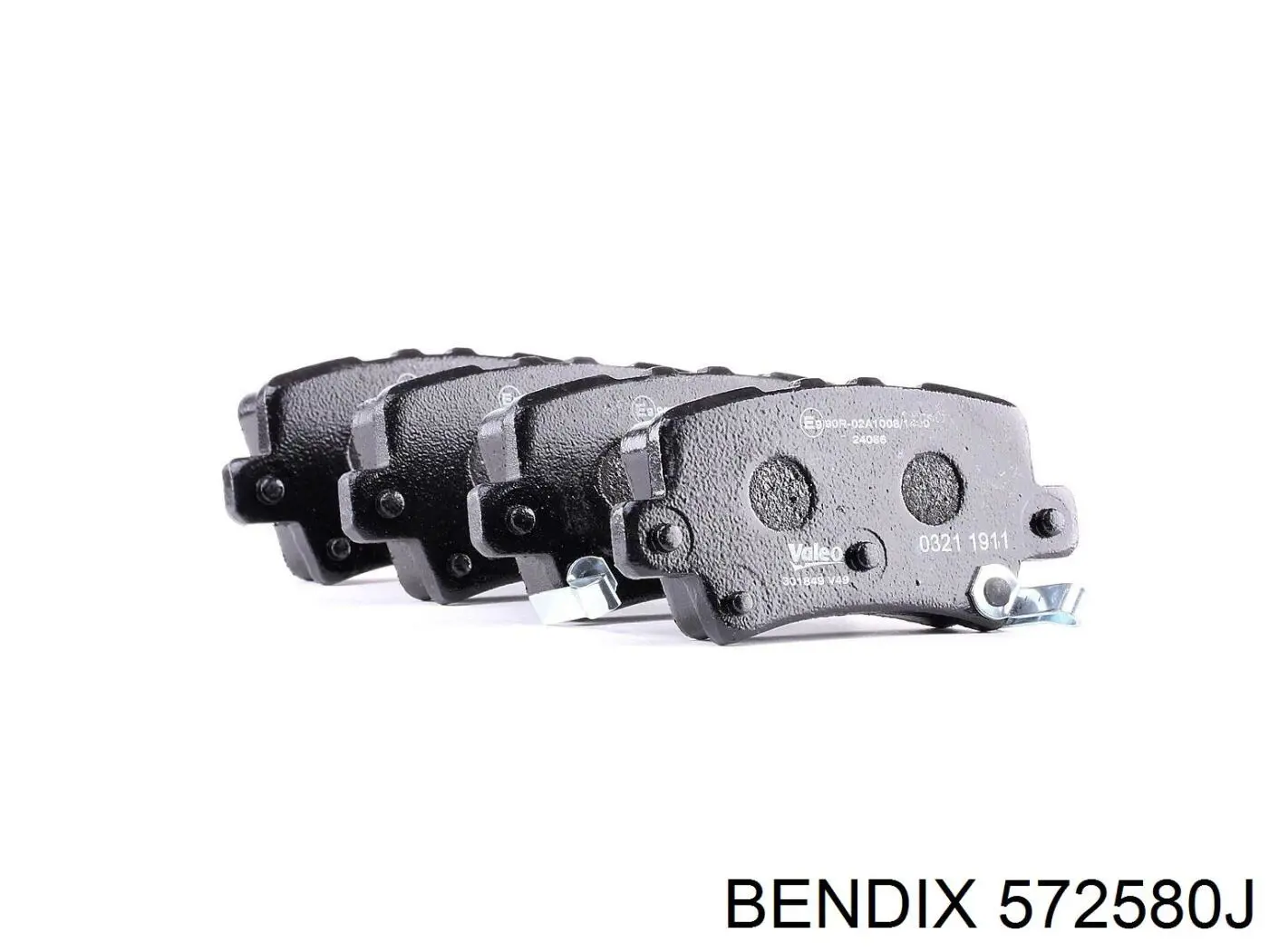 572580J Jurid/Bendix Колодки тормозные дисковые комплект