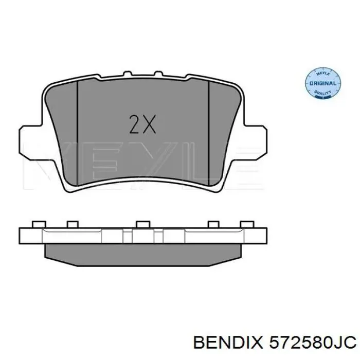 Задние дисковые колодки Jurid/Bendix 572580JC