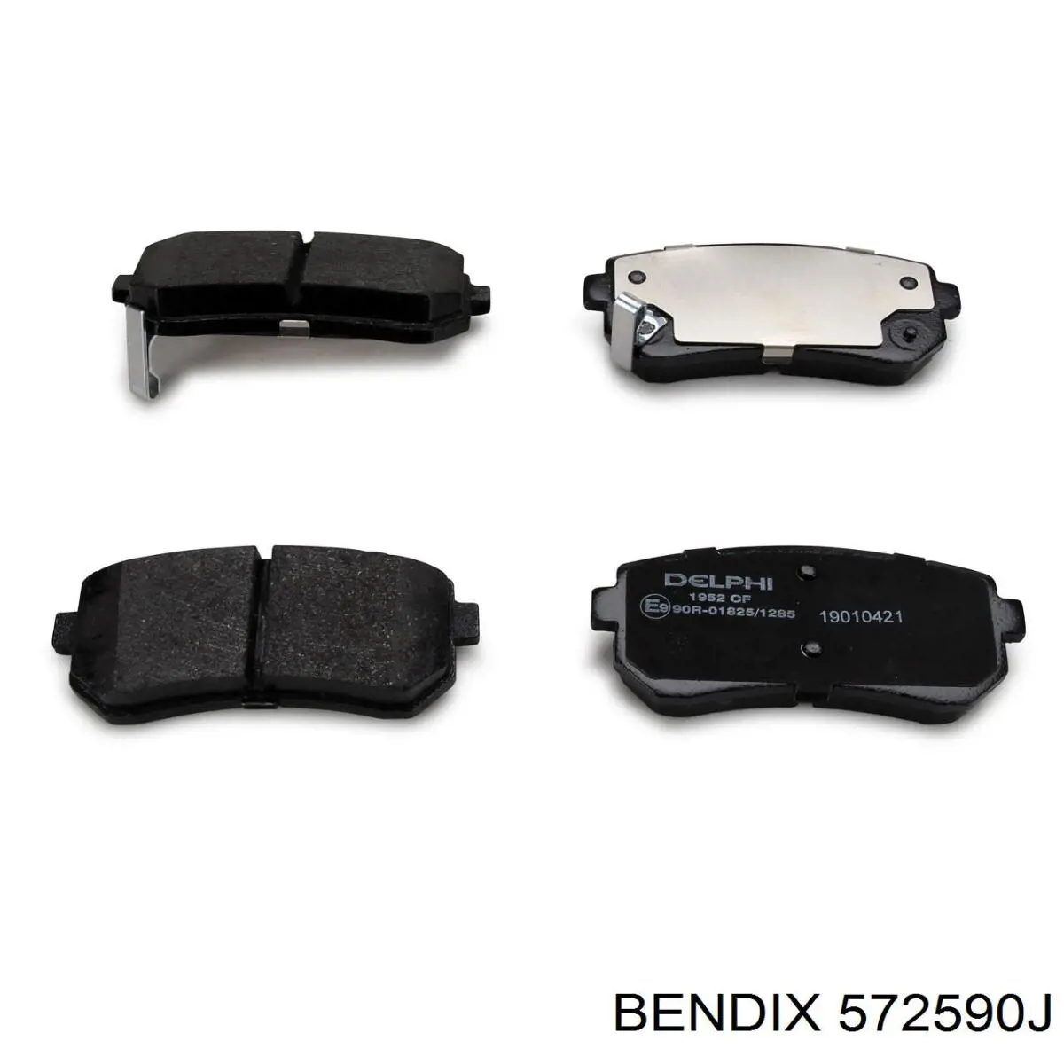 Задние тормозные колодки 572590J Jurid/Bendix