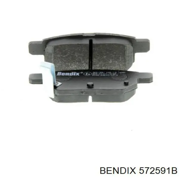 Задние тормозные колодки 572591B Jurid/Bendix