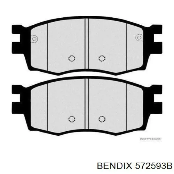 Передние тормозные колодки 572593B Jurid/Bendix