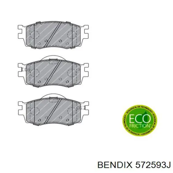 Тормозные колодки Jurid/Bendix 572593J