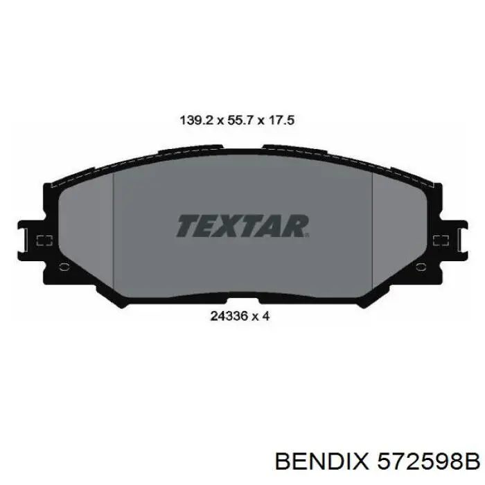 Купить 572598B Jurid/Bendix Колодки тормозные