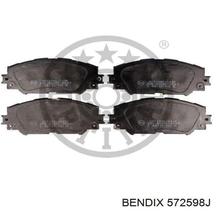 572598J Jurid/Bendix Колодки передние