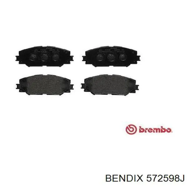 Тормозные колодки Jurid/Bendix 572598J