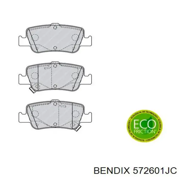 Задние тормозные колодки 572601JC Jurid/Bendix