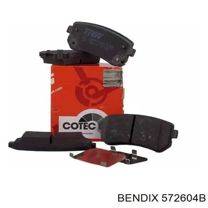 Колодки дисковые  Jurid/Bendix 572604B цена, от 16.45 USD